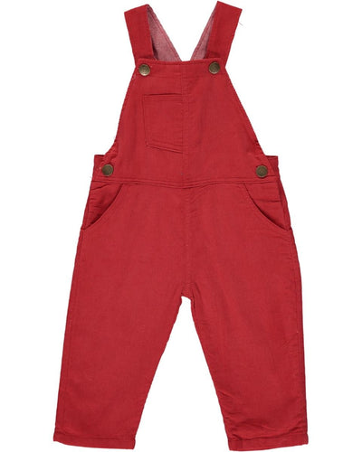 ME & HENRY Red Corduroy Overalls