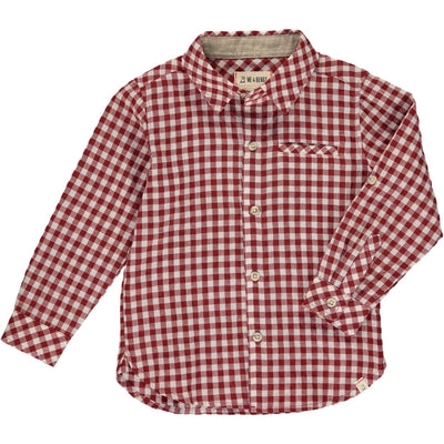 Me & Henry Red Plaid Long Sleeve Button Up