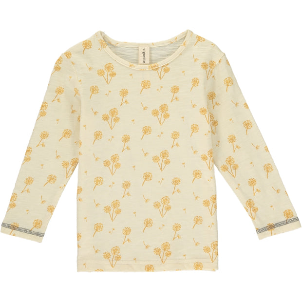 Reese Long Sleeve T-Shirt (Ivory/Yellow)